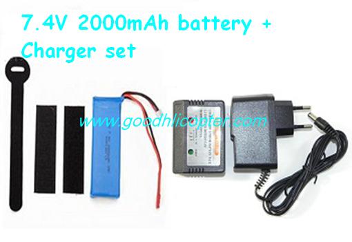 Wltoys Q212 Q212G Q212GN Q212K Q212KN quadcopter parts 7.4V 2000mah battery + Charger + Balance charger box